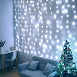 Cascada luces navideñas