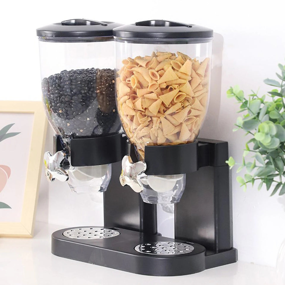 Dispensador doble de cereales