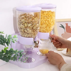 Dispensador doble de cereales