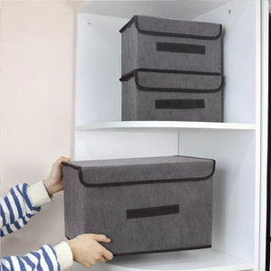 CAJA  ORGANIZADORA EN TELA X 3 UNIDADES