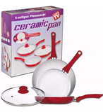 SET SARTENES CERAMICA 5 PIEZAS