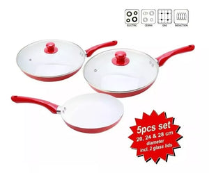 SET SARTENES CERAMICA 5 PIEZAS