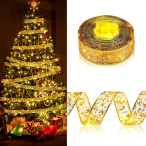 CINTA NAVIDAD CON LUZ LED X 4 METROS