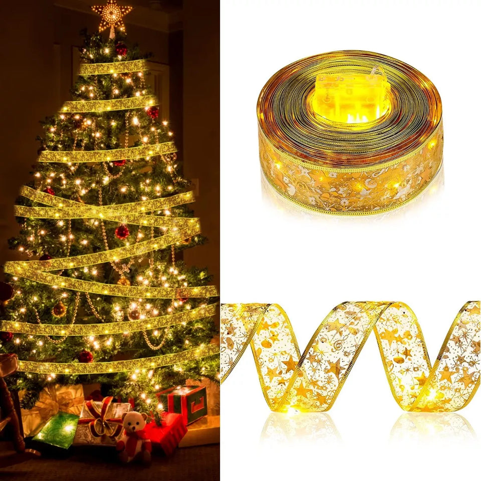 CINTA NAVIDAD CON LUZ LED X 4 METROS