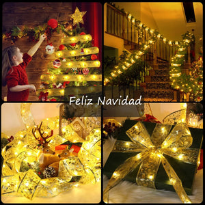 CINTA NAVIDAD CON LUZ LED X 4 METROS