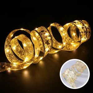 CINTA NAVIDAD CON LUZ LED X 4 METROS