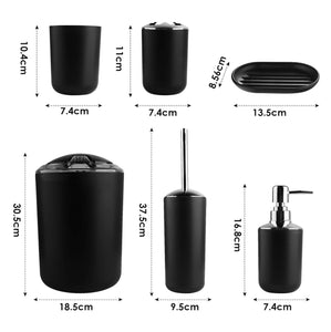 SET ACCESORIOS BAÑO 6 PIEZAS