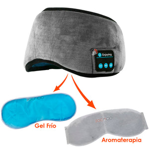 TAPA OJOS PARA DORMIR RELAJANTE CON BLUETOOTH