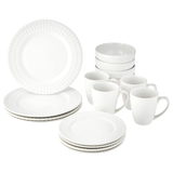 SET VAJILLA CERÁMICA DE LUJO 16 PIEZAS