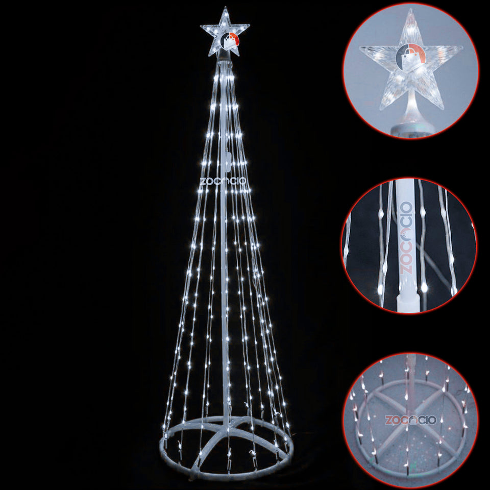 ARBOL CONO LUCES LED