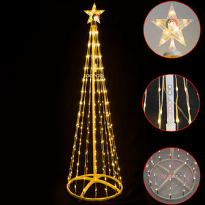 ARBOL CONO LUCES LED
