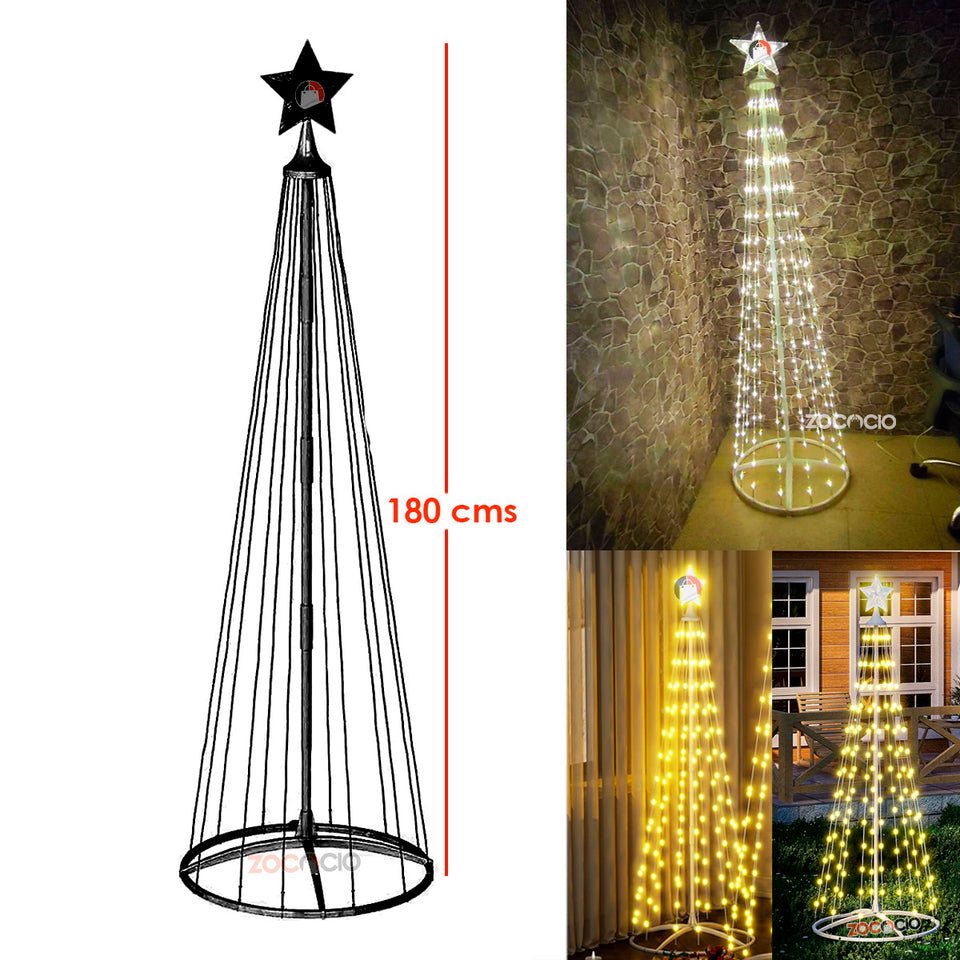 ARBOL CONO LUCES LED