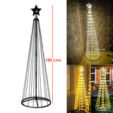 ARBOL CONO LUCES LED