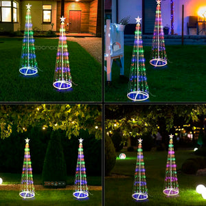 ARBOL CONO LUCES LED