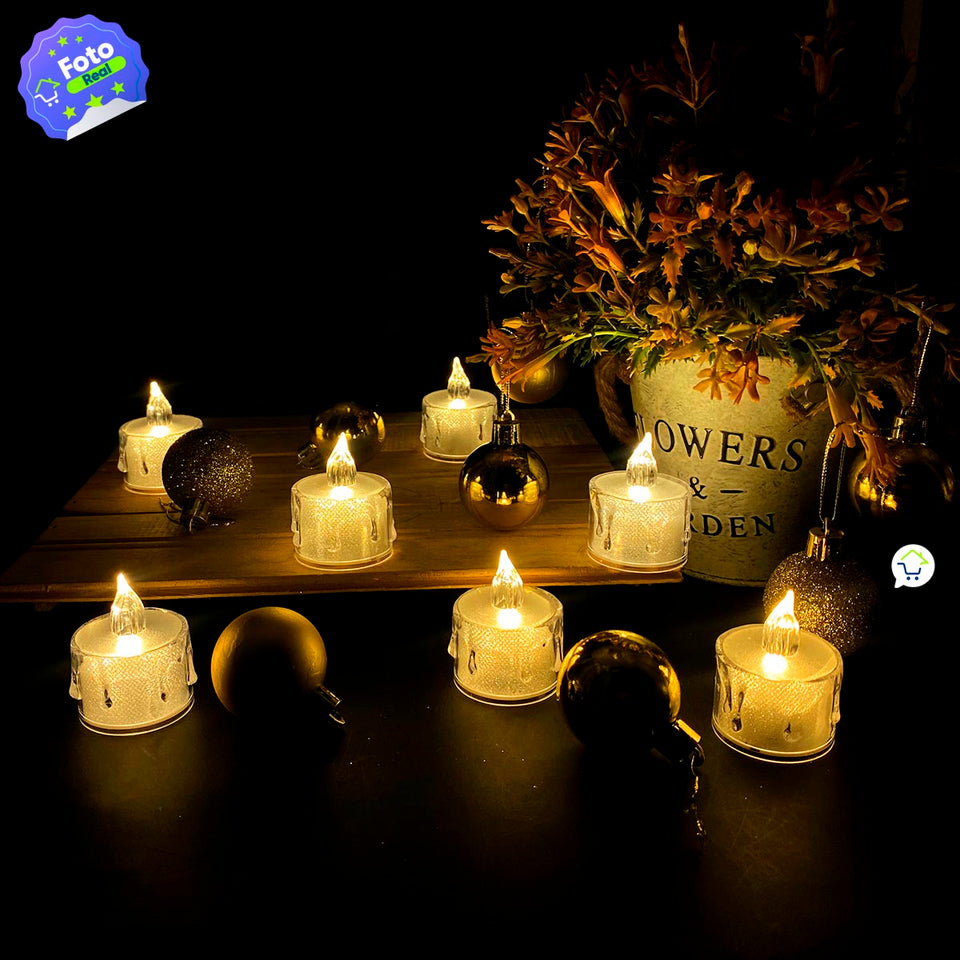 VELAS LED NAVIDAD X 24 UNIDADES