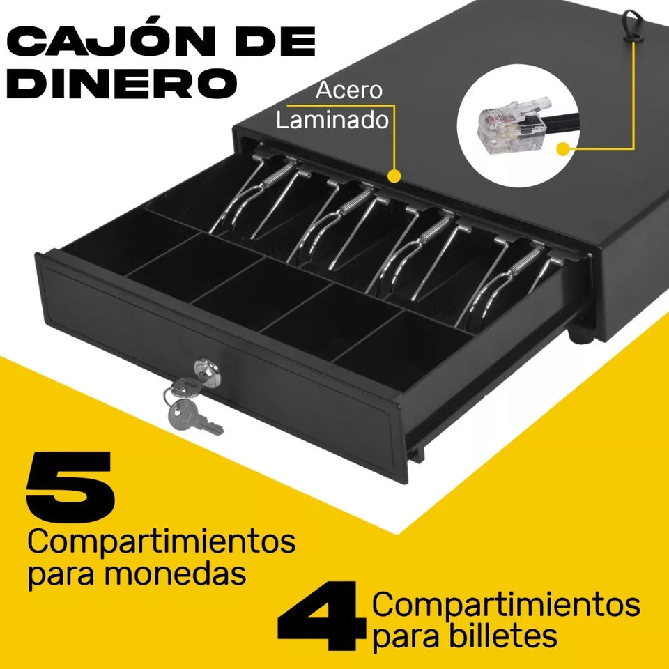 Cajón de Dinero Metálico
