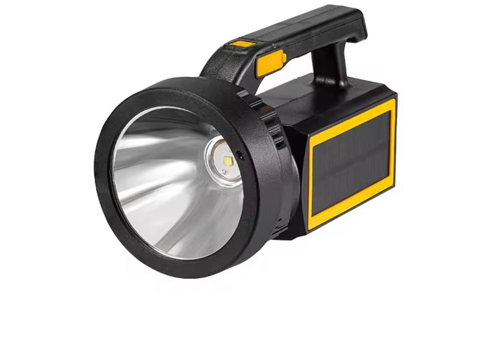 Linterna LED Recargable con Carga Solar