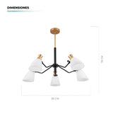 💡 Lámpara Colgante Spider 5 Luces E14