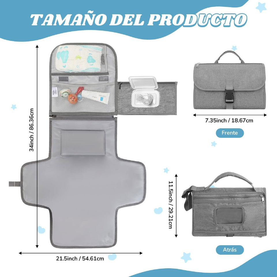 Cambiador de Pañales Plegable Portátil