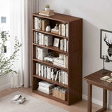 📚 Biblioteca Lisa Nogal Oscuro 60 × 24 × 137 cm – Atikus