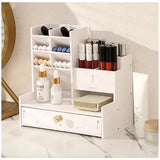 💄 Organizador de Maquillaje con Cajón – Blanco Elegante