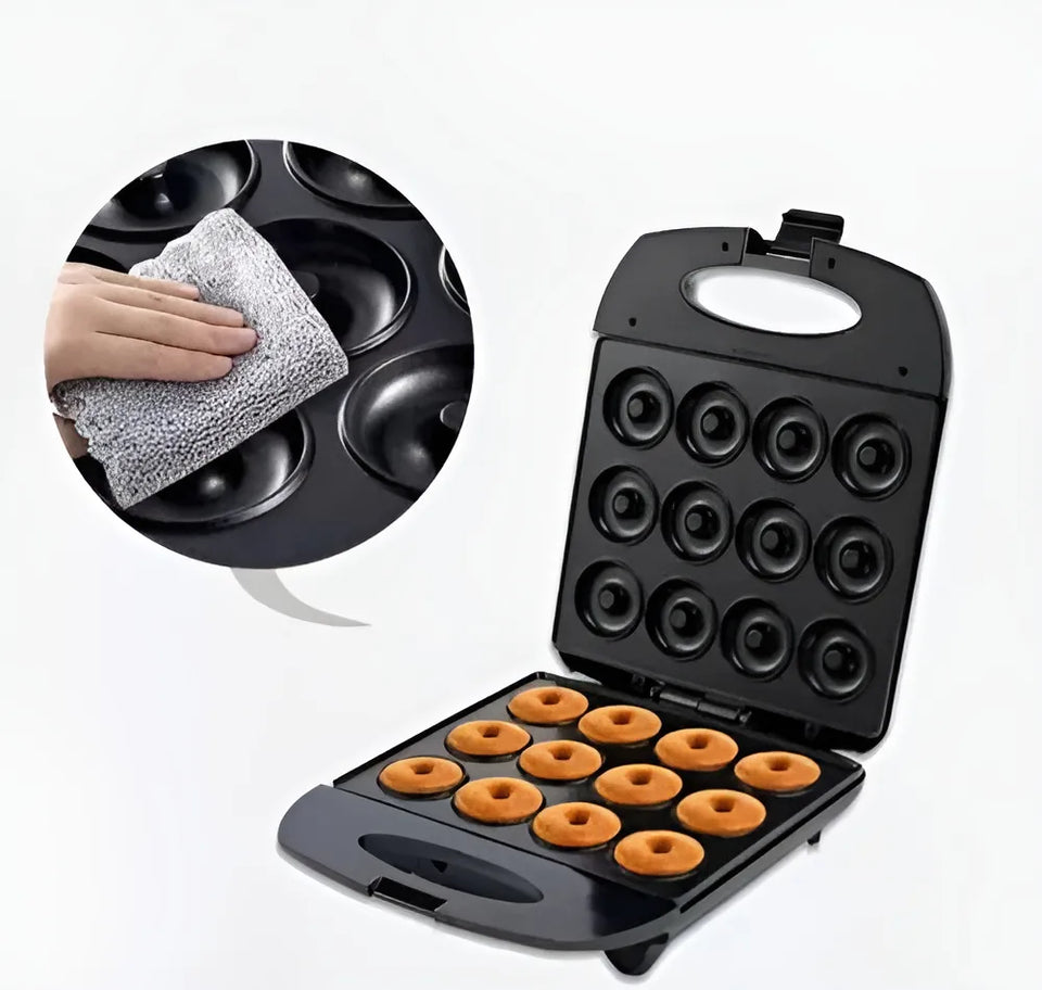 🍩 Máquina para 12 Mini Donas 1400W Antiadherente