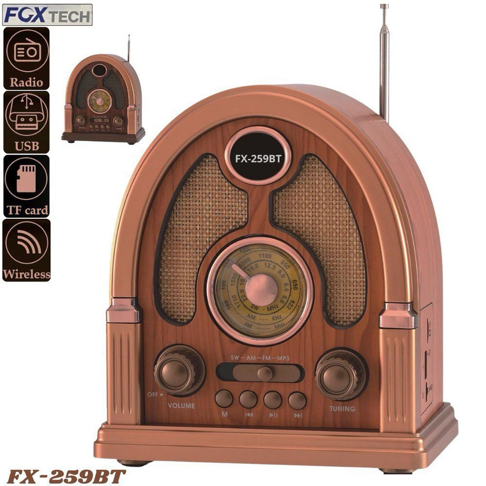 📻 RADIO PARLANTE RETRO VINTAGE FX-259BT