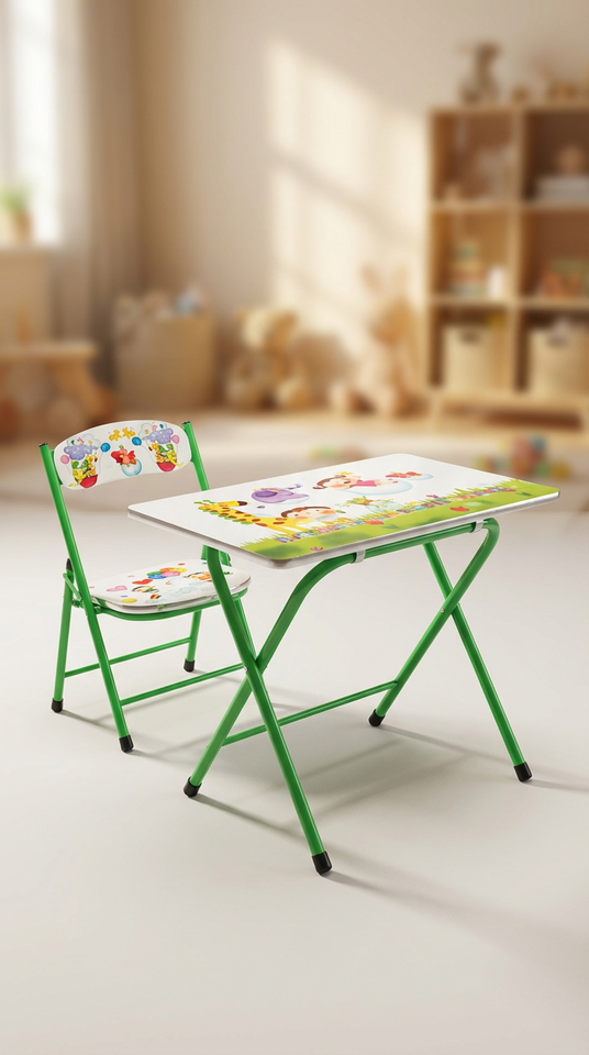SET ESCRITORIO + SILLA PLEGABLE INFANTIL