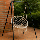 Silla Hamaca Colgante con Soporte Metálico
