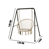 Silla Hamaca Colgante con Soporte Metálico