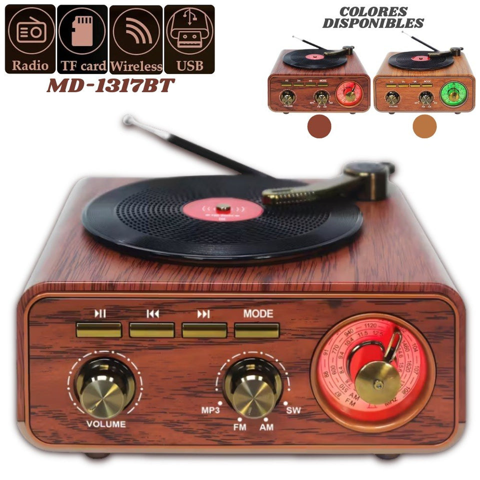 📻 RADIO PARLANTE RETRO VINTAGE MD-1317BT