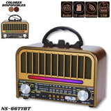 📻 RADIO PARLANTE RETRO VINTAGE NS-6677BT