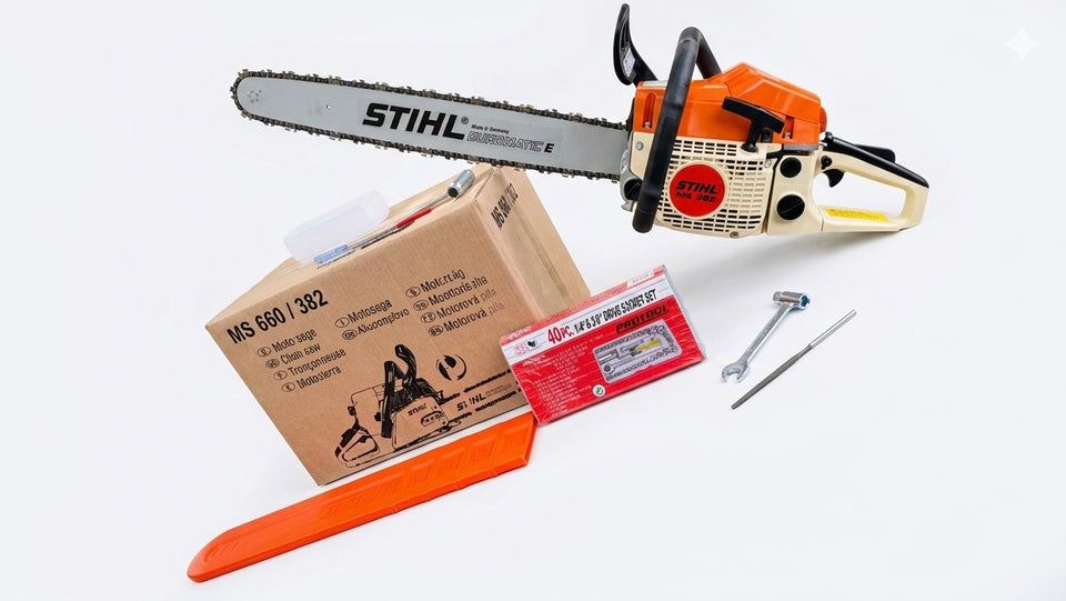 🪚 MOTOSIERRA MS382 STIHL + OBSEQUIO JUEGO DE RACHES DE 40 PIEZAS