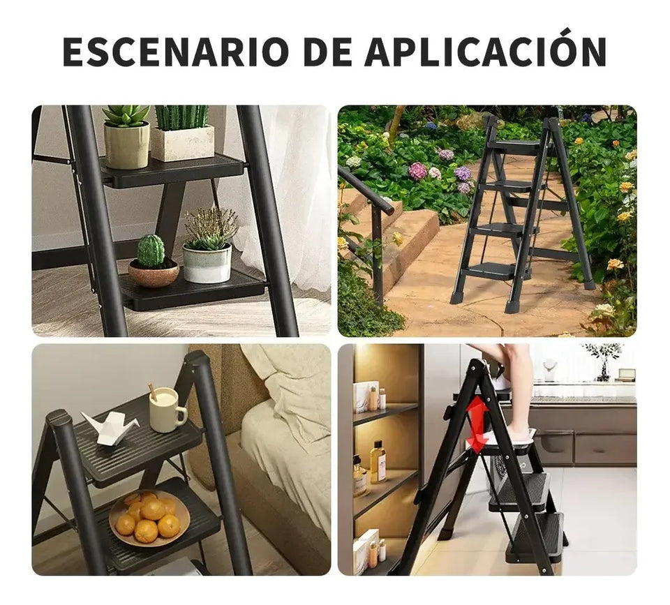 🪜 Escalera Plegable de 4 Pasos Resistente