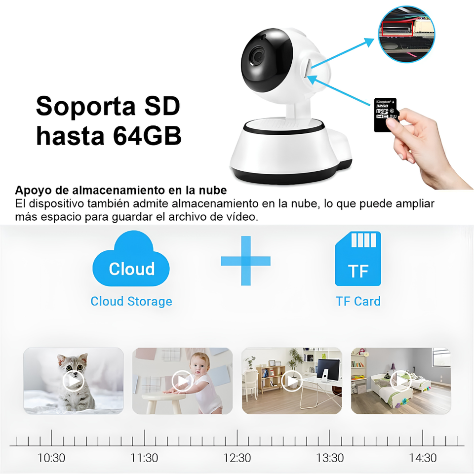 📹 CÁMARA IP DE SEGURIDAD INTELIGENTE WIFI V380