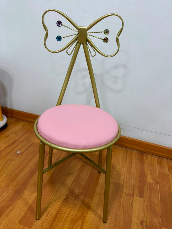 🪑✨ SILLA TOCADOR ACOLCHADA PREMIUM DORADA