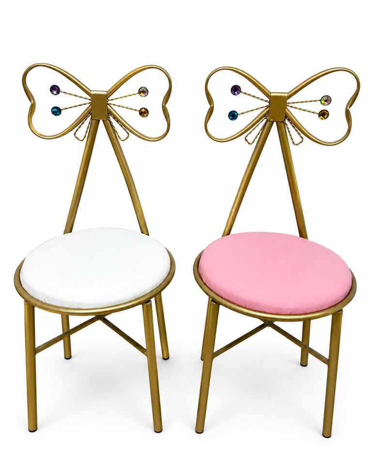 🪑✨ SILLA TOCADOR ACOLCHADA PREMIUM DORADA