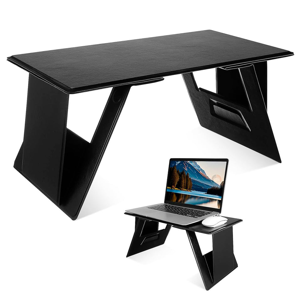 💻 SOPORTE DE CUERO PORTÁTIL PARA MESA PLEGABLE