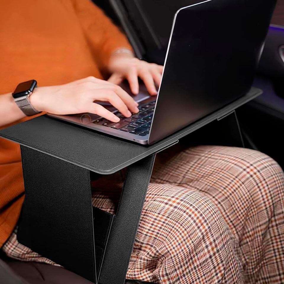 💻 SOPORTE DE CUERO PORTÁTIL PARA MESA PLEGABLE