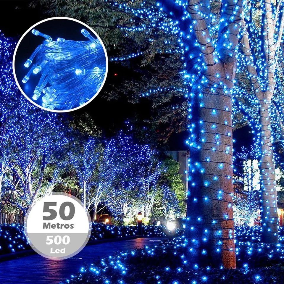 LUCES LINEAL SOLAR  500 LED, 50 METROS