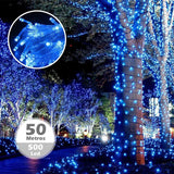 LUCES LINEAL SOLAR  500 LED, 50 METROS