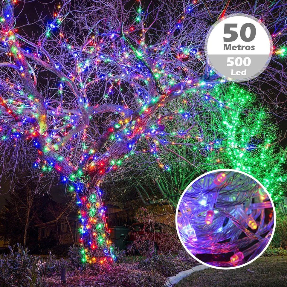 LUCES LINEAL SOLAR  500 LED, 50 METROS