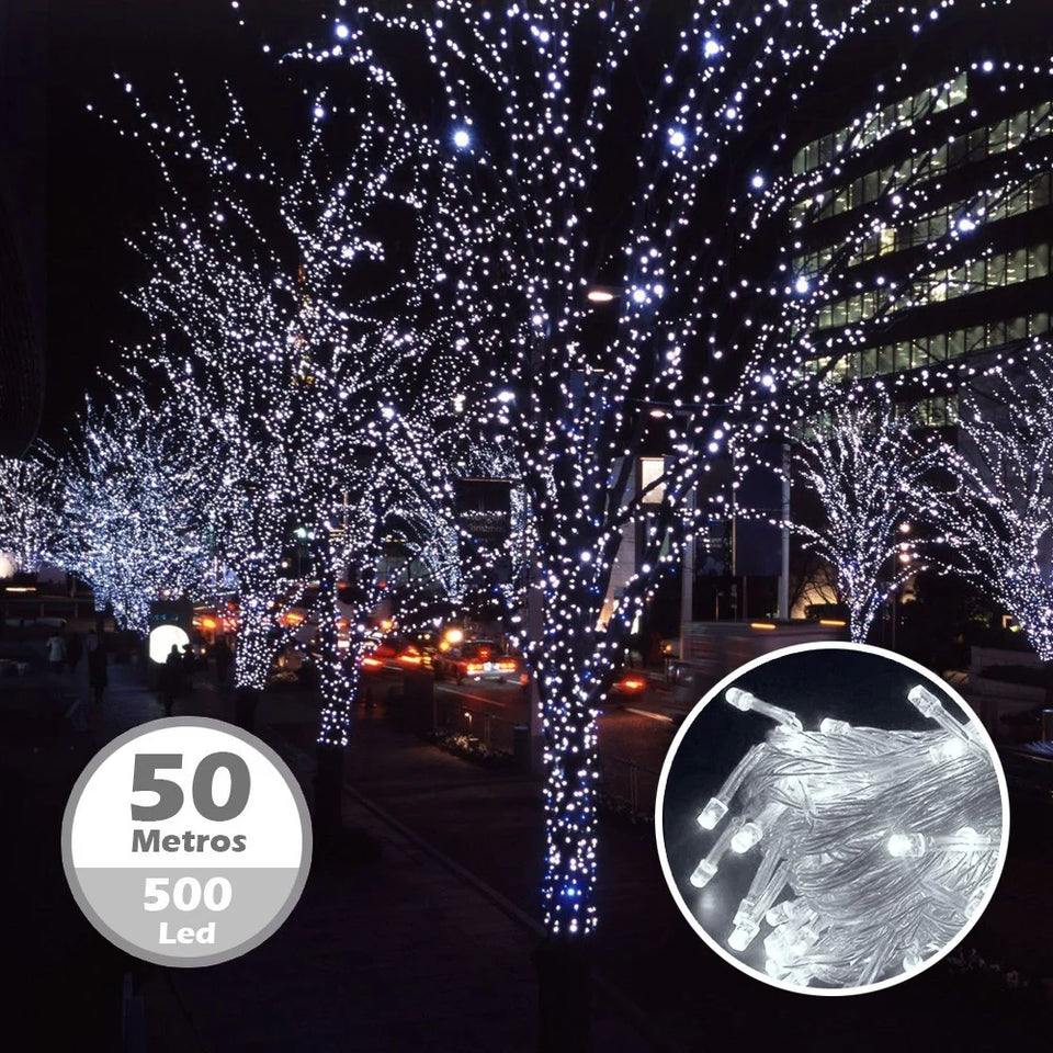LUCES LINEAL SOLAR  500 LED, 50 METROS