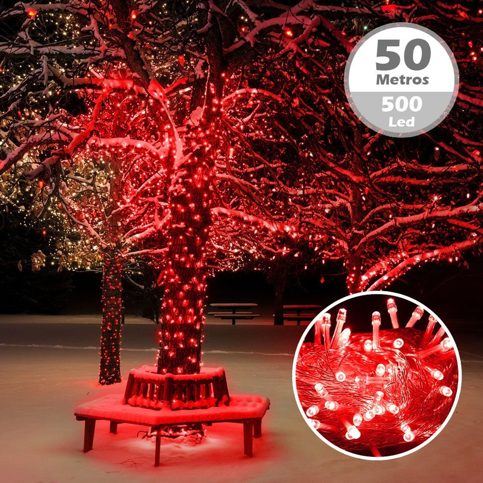 LUCES LINEAL SOLAR  500 LED, 50 METROS