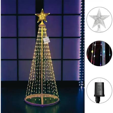 🎄✨ ÁRBOL DE NAVIDAD CON LUCES LED 180 CM