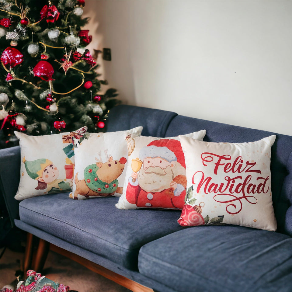 🎄 Set X 4 Cojines Navideños ✨