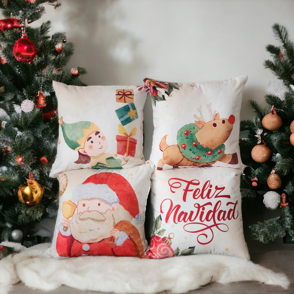 🎄 Set X 4 Cojines Navideños ✨