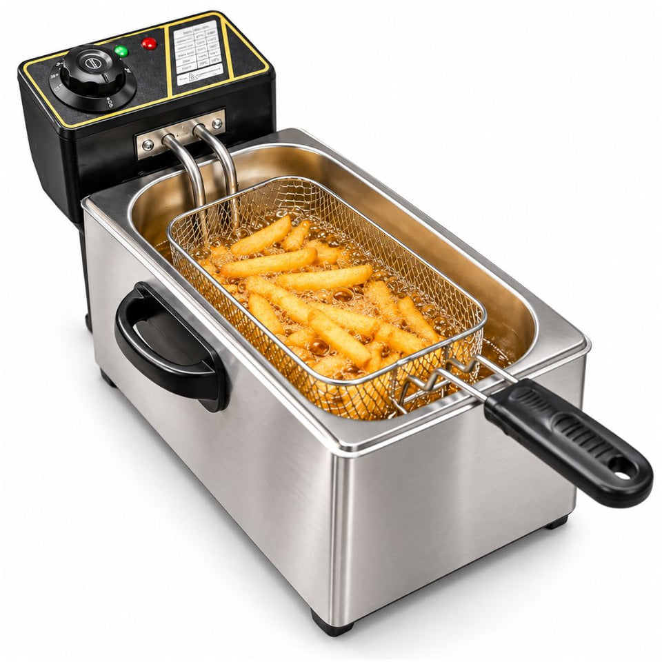 🍟🔥 FREIDORA ELÉCTRICA PROFESIONAL 3L A 6L – 1400W