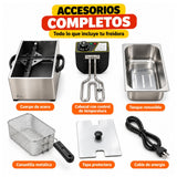 🍟🔥 FREIDORA ELÉCTRICA PROFESIONAL 3L A 6L – 1400W