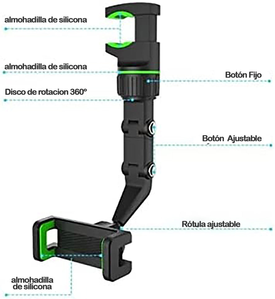 Soporte multifuncional para celular